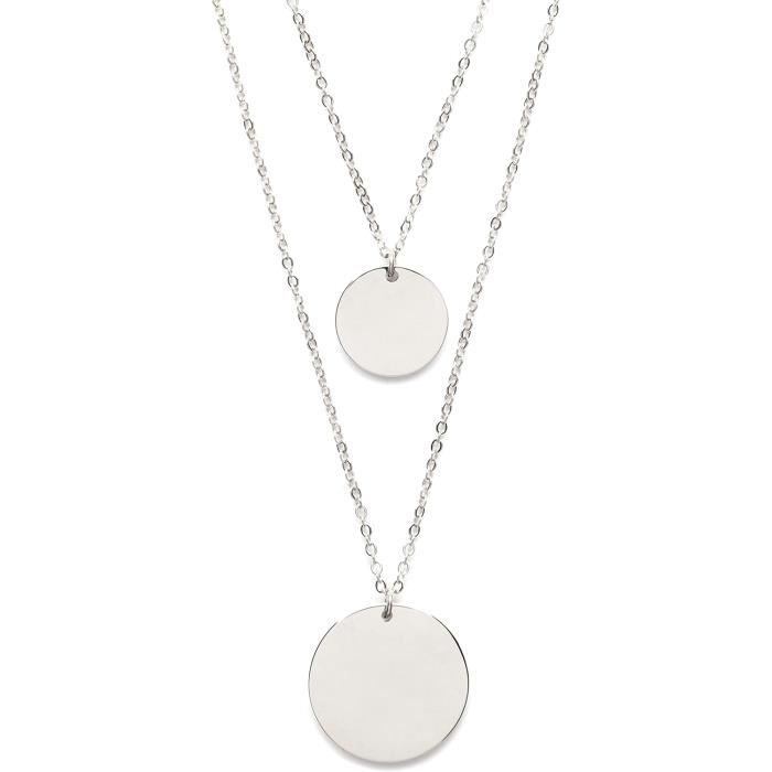 Collier Boule d'Argent en Argent Sterling par Collier Boule d'Argent en Argent Sterling par
