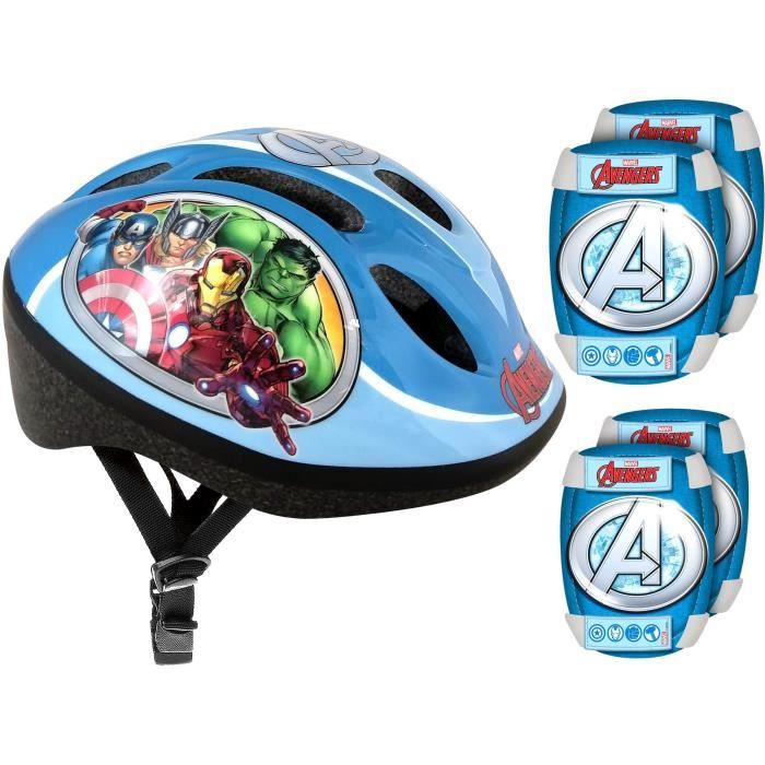 AVENGERS Pack Protections - Casque - Genouillères - Coudières