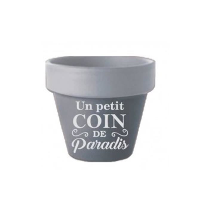 Grand Pot De Fleurs Citation Modele 1 Achat Vente Jardiniere Bac A Fleur Grand Pot De Fleurs Citation Cdiscount