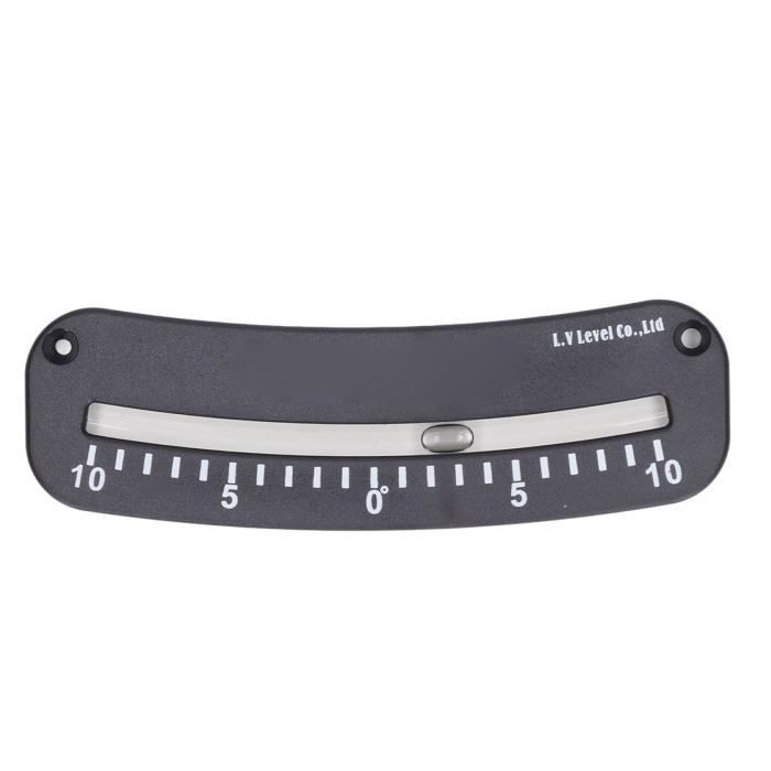 Clinomètre à Tube Marin -10° à +10° - Pour Bateau, 4x4, Mesurer L'inclinaison (ABS)