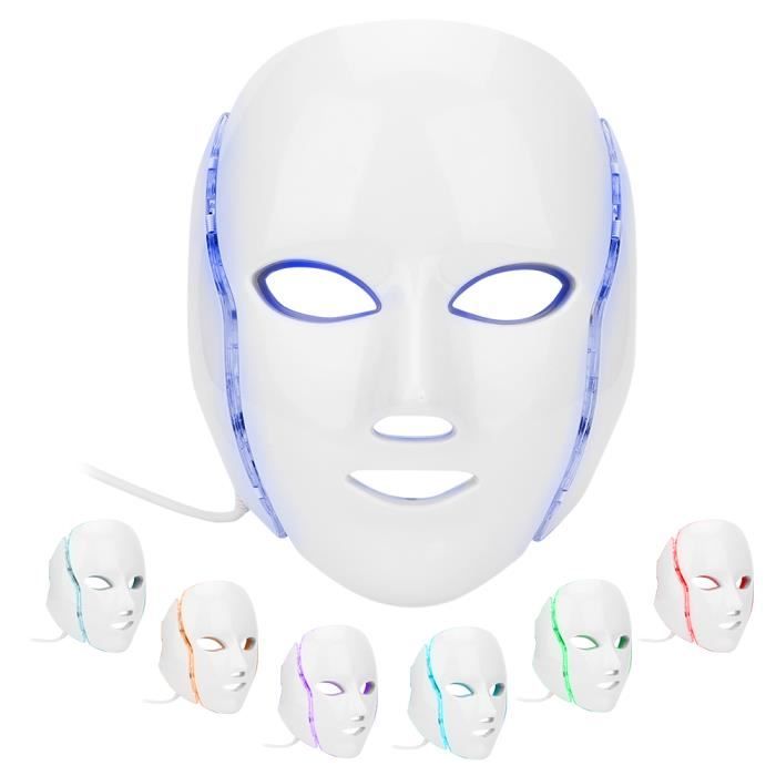 Test Du Masque LED Visage Luminothérapie : 7 Couleurs Pour Une Peau Rajeunie Et Lumineuse