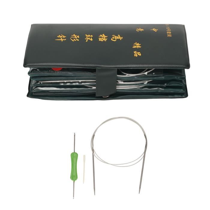 Aiguilles à Tricoter Circulaires Fixes KnitPro Nova 40cm - Laiton Brillant 3.5mm - Confort Et Précision