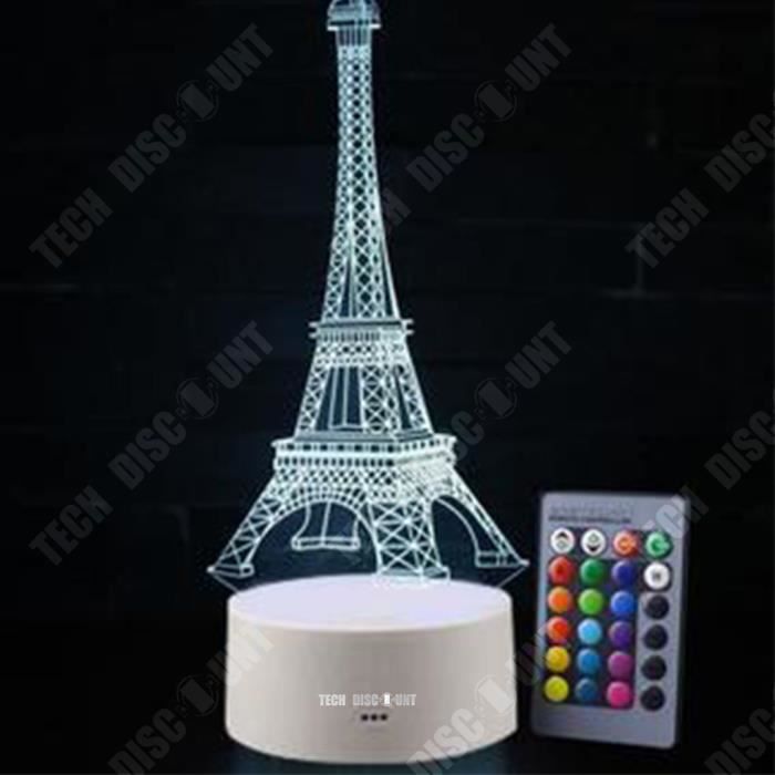 Statue Tour Eiffel Rose En Métal - Décoration Maison Artistique - 18x7 Cm - Alliage Couleur Rose - 5