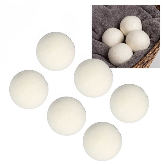 24 Boules En Feutre De Laine Naturelle - Diamètre 2 Cm, Pour DIY, Déco, Guirlandes, Attrape-rêves