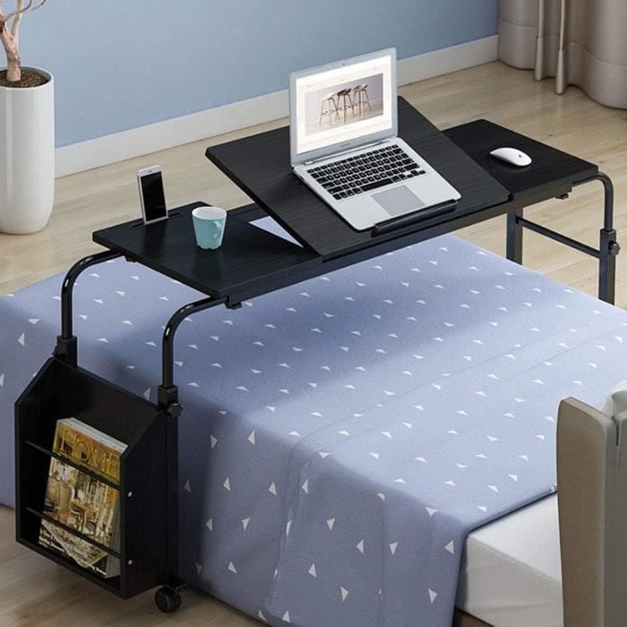 CHG Ordinateur portable Table Réglable en Hauteur avec Roues Table PC