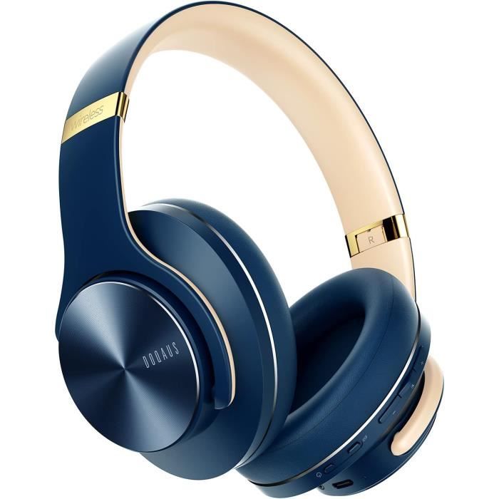 Casque Audio Sans Fil Bluetooth 5.0 MAX - Stéréo, Longue Autonomie, Argenté, Neuf