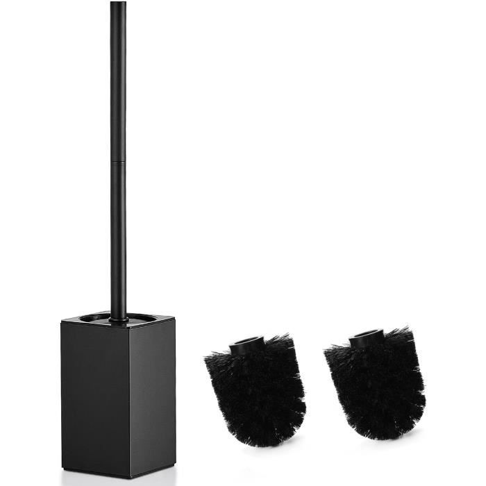 Brosse Toilettes WC Suspendu Noir Avec Support De Brosse Balai Toilette