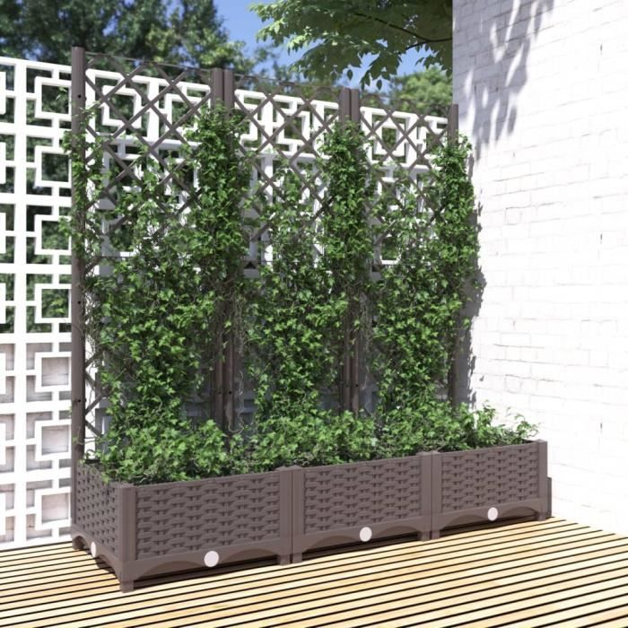 Jardinière En Acier Galvanisé Argenté - 42x40x39 Cm - Résistante Aux Intempéries Pour Balcon, Terrasse