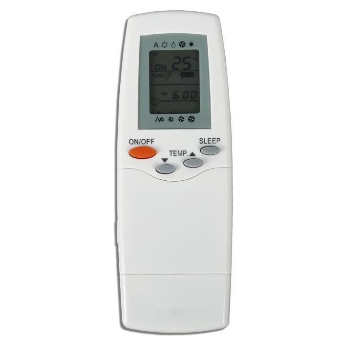 Télécommande Universelle De Remplacement Pour Climatiseur Carrier - Compatible RFL-0601, KFL-0301E, KF(R)-0199G - Matériau ABS