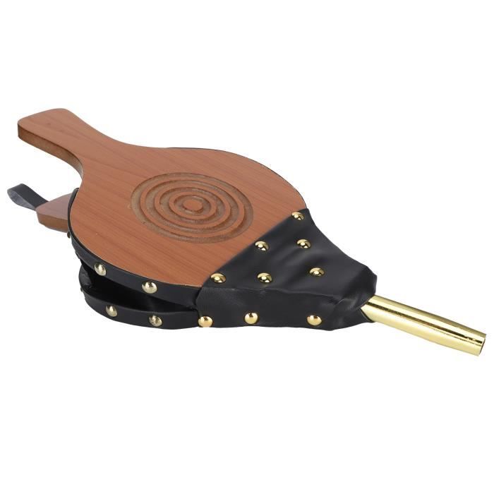 Soufflet De Cheminée En Cuir Et Bois - 49.2 X 20.1 Cm, Pour Attiser Le Feu (poêle, Barbecue, Cheminée) - 6