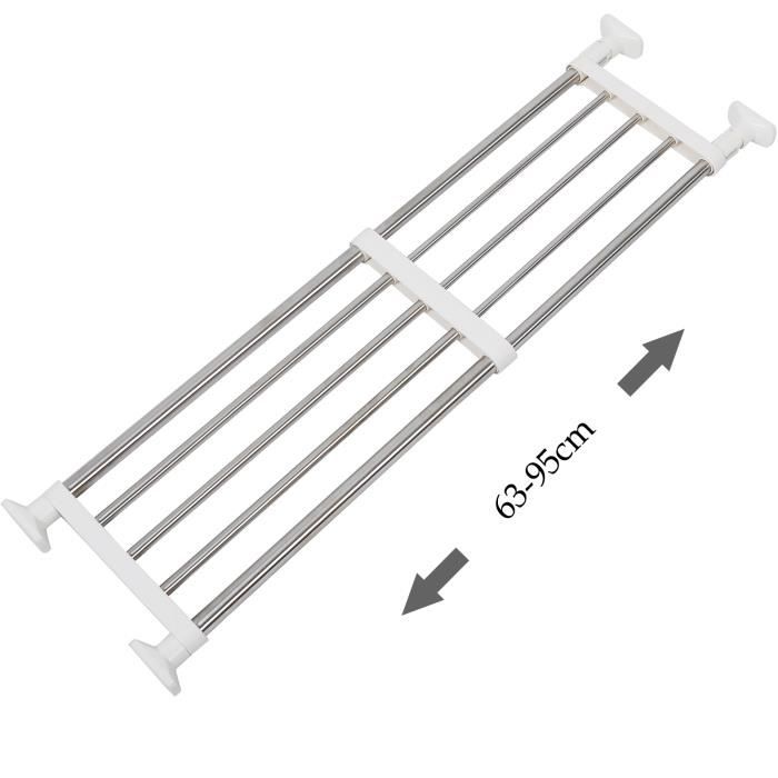 Woltu Etagere Extensible En Acier Inoxydable Etagere Pour Armoire