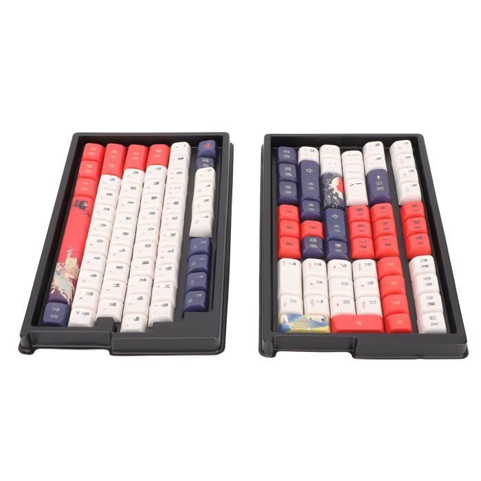 Keycaps Transparents Rose Crystal Jelly – Kit Complet 113 Touches Gravées Latérales, Compatibles Claviers Mécaniques Cherry/Gateron MX - 7