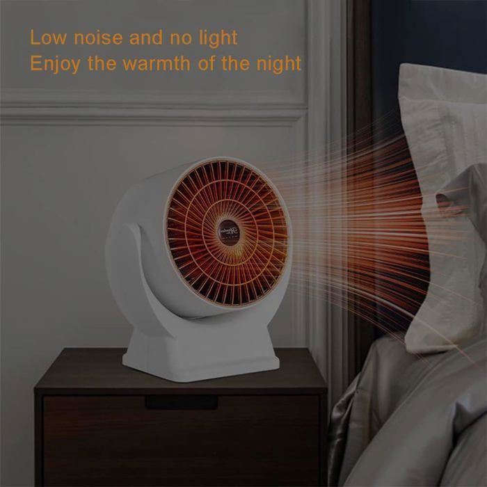 Radiateur Portable | Chauffage Intelligent Sans Fil 500W Silencieux