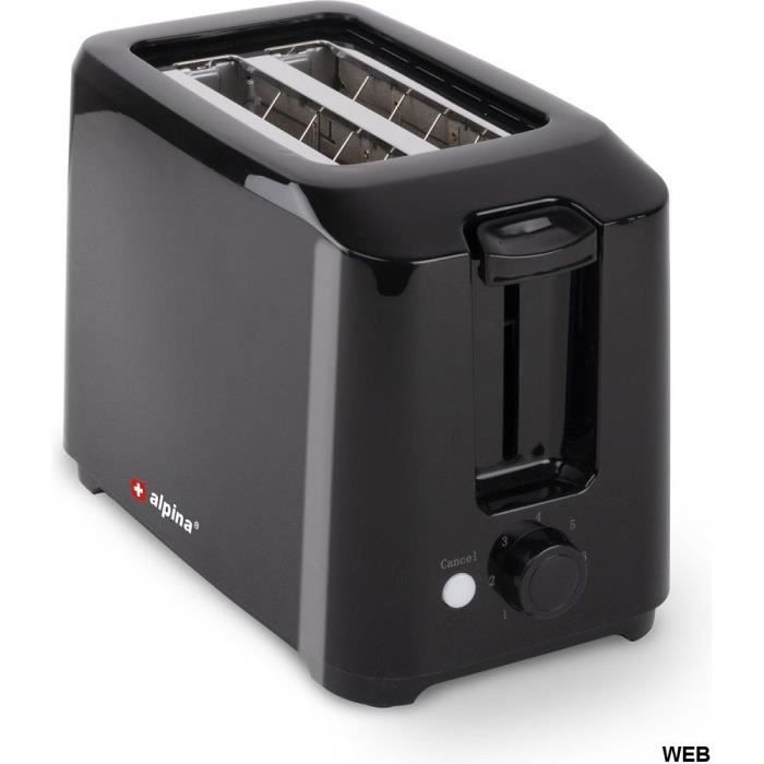 Heifer Grille Pain 700W Toaster 7 Degrés de Réglages et Bac de Récupération  des Miettes à prix pas cher