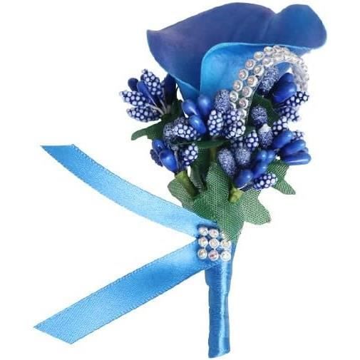 Pack De 6 Boutonnière à Boutons Fleurs Artificielles Avec épingle Pour