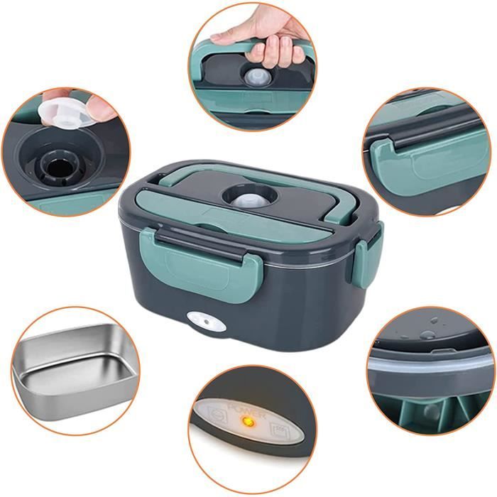 Brotzeit Pane Tempo Lunch Box 3 in1 Three in One Pane Dose jausen Box in Acciaio Inox 100% Senza BPA Fest verschlies Pane Box merenda, Argento, 15.5 x 11 x 8.4 cm