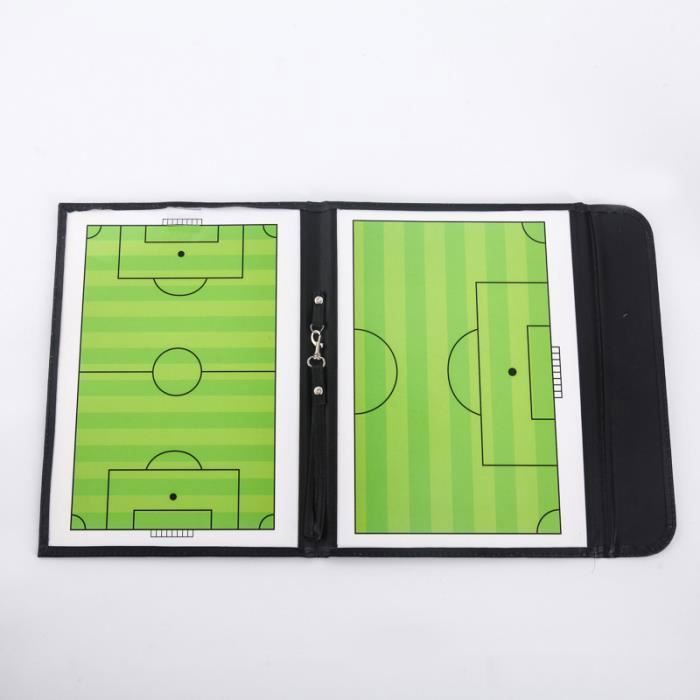 Tableau Tactique Football MANZAKI - Entraîneur Interactif Avec Brassard Capitaine, Sifflet & Marqueurs - Cadeau Idéal Coach