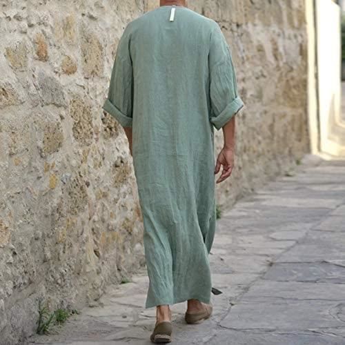 Djellaba homme store en lin