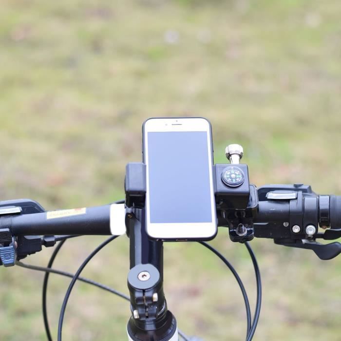 Support Vélo Pour Téléphone Avec Lumière LED étanche – Double éclairage, Rotation 360°, Batterie 4000 MAh – Accessoire Cyclisme Extérieur