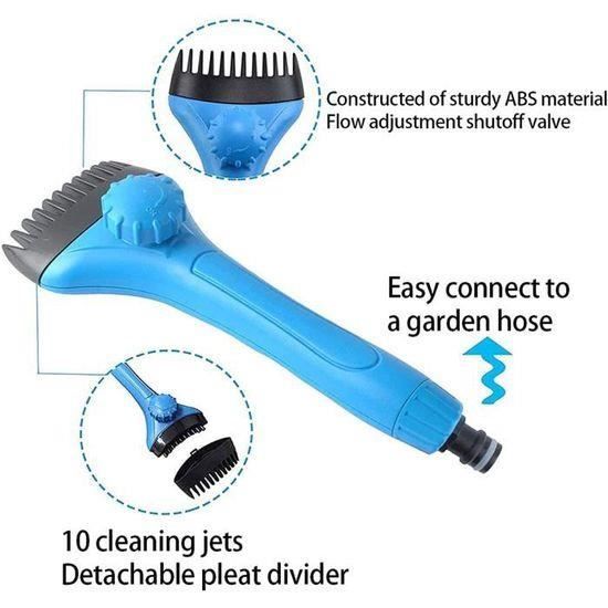 Nettoyeur de cartouche filtrante de piscine élimine les débris Mini  nettoyeur de filtre de piscine portable brosse de nettoyage accessoires de
