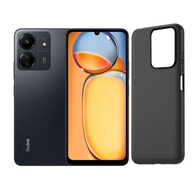 Coque De Protection Pour Xiaomi Redmi 13 4G - Transparente Avec Support Magnétique Et Protecteur D'Écran Intégré
