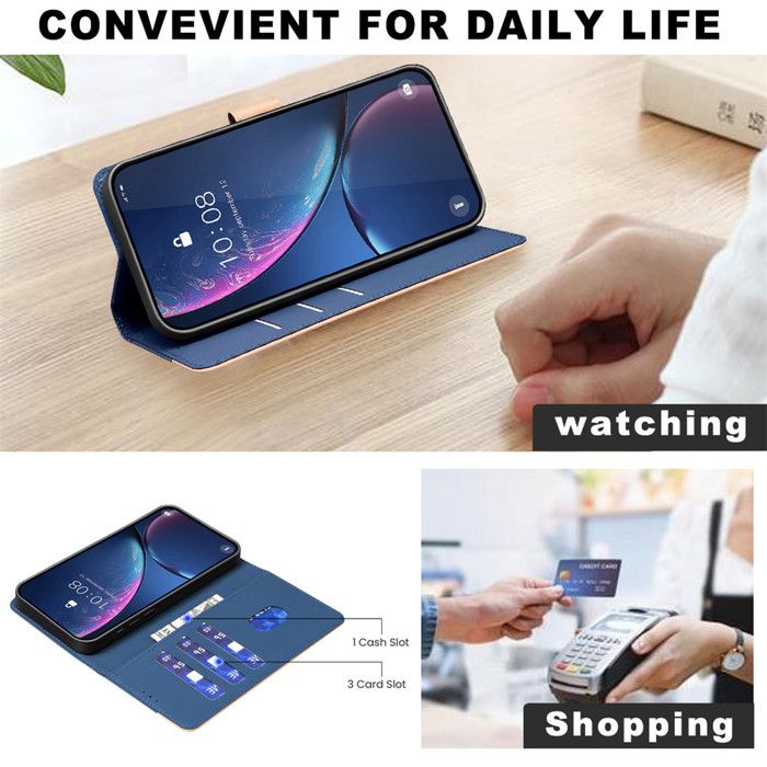 Coque Livre Rabattable En Simili Cuir Pour Xiaomi Redmi Note 14 4G - Zovonic