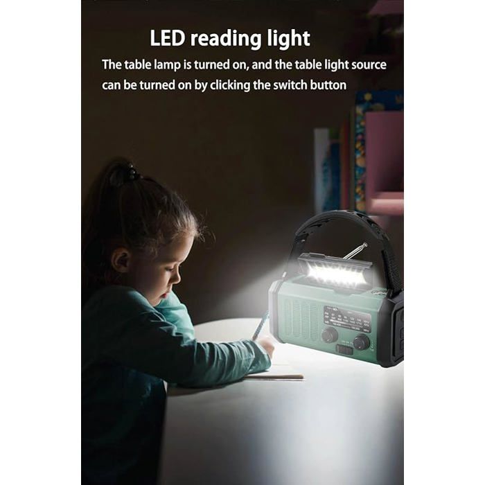 Lampe Multifonction TV/Radio - Idéale Pour Camping, Survie Et Road Trips En Urgence !