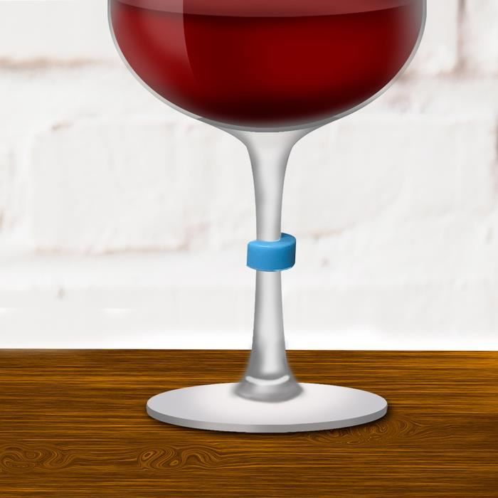 Marqueur de verre à vin rouge en silicone, verre à boire créatif, anneau  d'identification de tasse, signes d'étiquette attro, fournitures de bar de  fête, 12 pièces - AliExpress