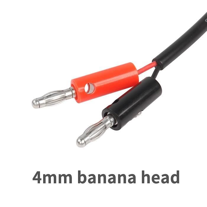 Cordons de test de fiche banane empilables double de 4 mm de haute qualité  pour Multimètre - Chine Câble d'alimentation vidéo BNC, câble  d'alimentation avec fiche mâle