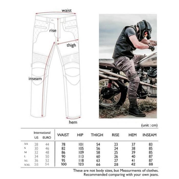 Pantalon Motard Cuir Véritable Matelassé Noir Homme - Taille Régulière - Neuf Avec étiquettes - Fabriqué En Inde