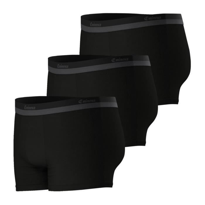 EMINENCE Lot de 3 boxers Studio Noir Noir Noir HOMME Noir noir noir Cdiscount Pret a Porter