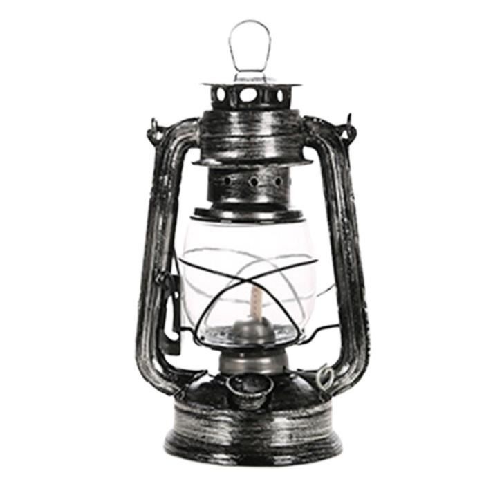 Lampe vintage avec abat-jour métal couleur charbon RALF