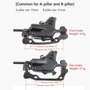 Kit Frein Disque Hydraulique Vélo - Étrier Avant Et Arrière - Pour VTT Et Vélo De Route - Freinage Précise Freinage Hydraulique Vélo Route