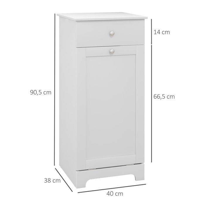 Meuble De Rangement Étroite 5 Niveaux Avec Roulettes - Colonne Salle De Bain KOMFOTTEU 40x32x96 Cm