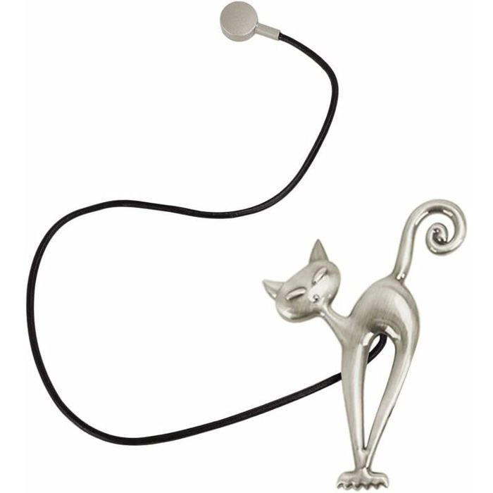 2 Embrasses Magnétiques Pour Rideaux En Forme De Chat - Sans Perçage, Longueur 40 Cm | Décoration Et Maintien