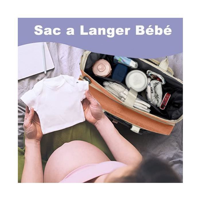 Sac à Main Langer Bébé Maman - LOKER - Set de 5pcs - Microfibre - Bleu -  Cdiscount Puériculture & Eveil bébé