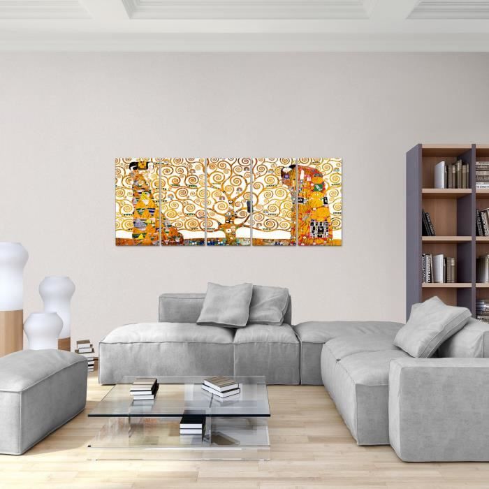 SHENGLU-Cadre - Gustav Klimt - La Musique - Toile - Prêt à accrocher