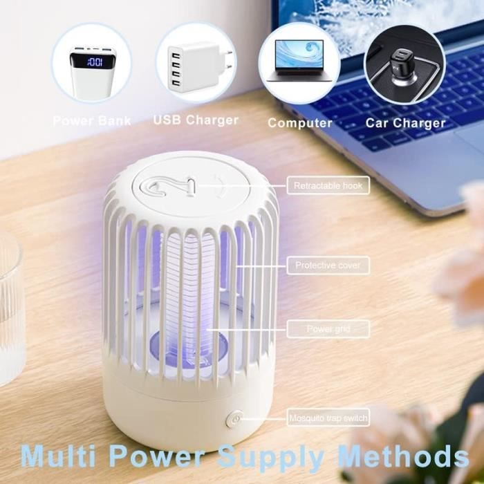 Ventilateur Anti-mouches Portable Et Pliable TMACTIME - Répulsif Sans Produit Chimique Pour Pique-nique, Jardin