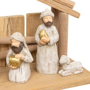 Figurines De Crèche De Noël – Lot De 11 Personnages – Modélisme Ferroviaire HO – NOCH