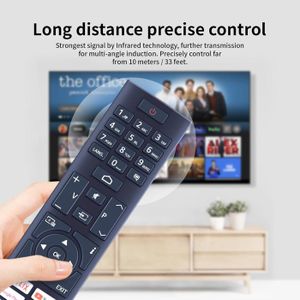 Télécommande Vocale JVC RC45160 Pour TV - Netflix, YouTube, Bluetooth, Compatible Plusieurs Modèles