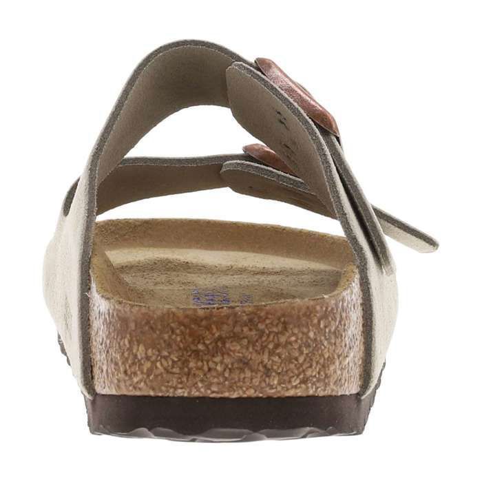 Mules BIRKENSTOCK Arizona Taupe Femme Bretelles