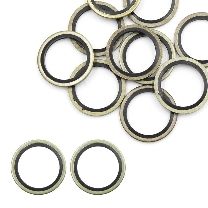 Sourcing Map Rondelles Bouchon Vidange 12mm - Lot De 20 - Cuivre - Pour Vidange Moteur