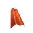 Profil de rive gauche pour toiture PVC mini MCCOVER - Terre cuite - 104 x 66 cm-0