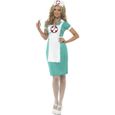 Déguisement infirmière - SMIFFY'S - Métier - Vert - Femme - Polyester-0