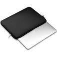 Housse de sacoche pour ordinateur portable pour Mac MacBook Air Pro 11.6 13.3 15.4 pouces, noir-0