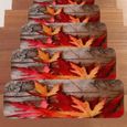 Tapis d'escalier antidérapant de marche lavable avec ruban adhésif support en caoutchouc (motif 18)  LIT PLIANT - LIT PARAPLUIE-0