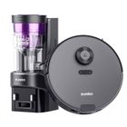 EUREKA E10s Robot Aspirateur Laveur avec Station sans Sac, Aspirateur Robot LiDAR avec Station de Vidange Automatique, Noir