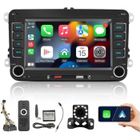 PRUMYA Autoradio volkswagen polo 5 Lecteur multimédia stéréo CarPlay Android Auto RDS FM Radio 7 pouces pour VW Passat Touran Caddy Jetta