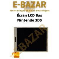 Écran LCD inférieur noir pour Nintendo 3DS - EBAZAR