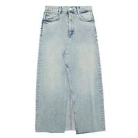 Jupe,jupe en Jean pour femmes, longue, fendue, taille haute, mode d'été, Midi, Vintage, Streetwear, 2023- Denim Skirt 4